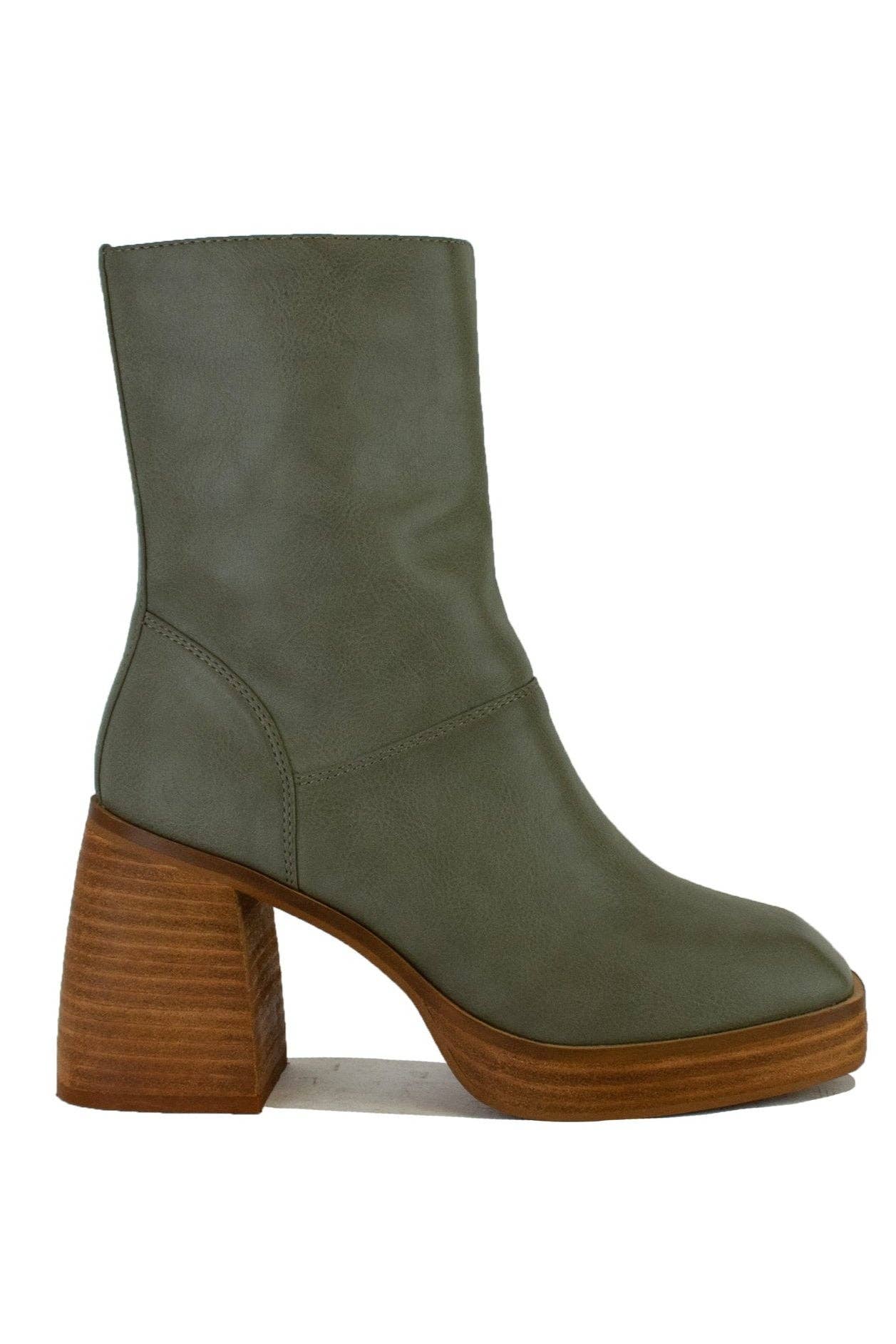 BEAST FASHION - Wholesale Booties - Women's - FOSTER-03 Block Heel Ankle Boots9