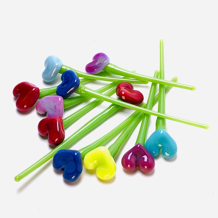 Alchemy: Glass Flowers and Vase Stoppers for wholesale by Krista Bermeo Studio