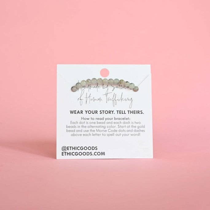 ETHICGOODS - Vente Bracelet de perles - Bracelet Morse Code | FORCE7