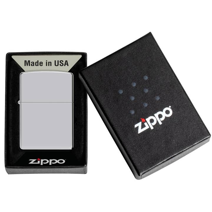 Zippo UK – wholesale Lighter – Zippo - 250 CHROME HIGH POLISHED Genuine Lighter