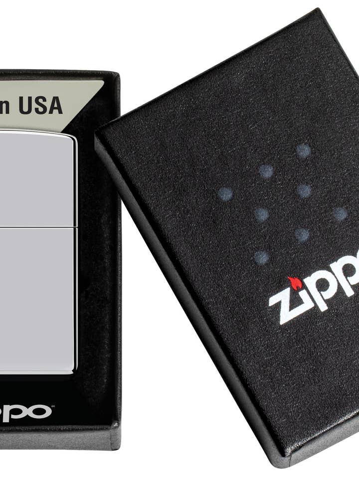 Zippo - 250 CHROME HIGH POLISHED Genuine Lighter for wholesale by Zippo UK