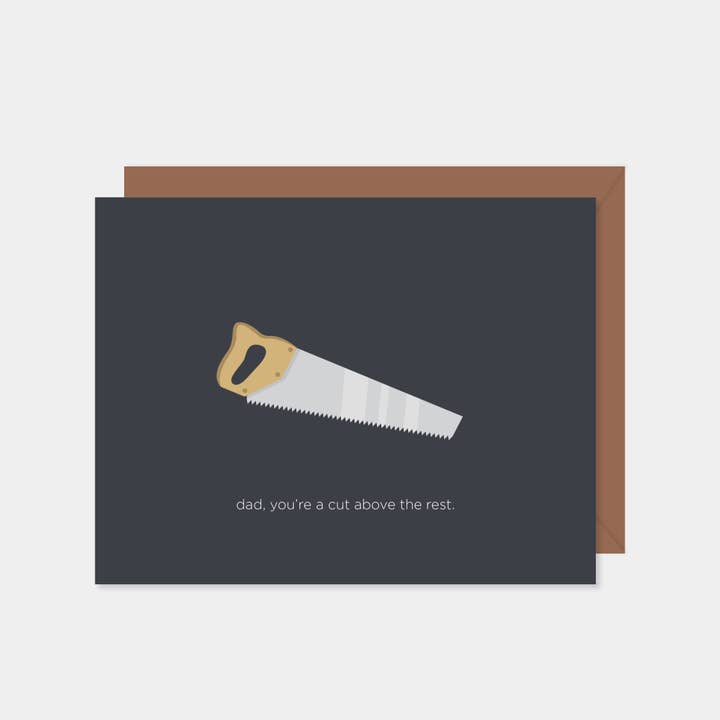 Papa, tu es une coupure au-dessus du reste pour la vente par Paper Hearts™