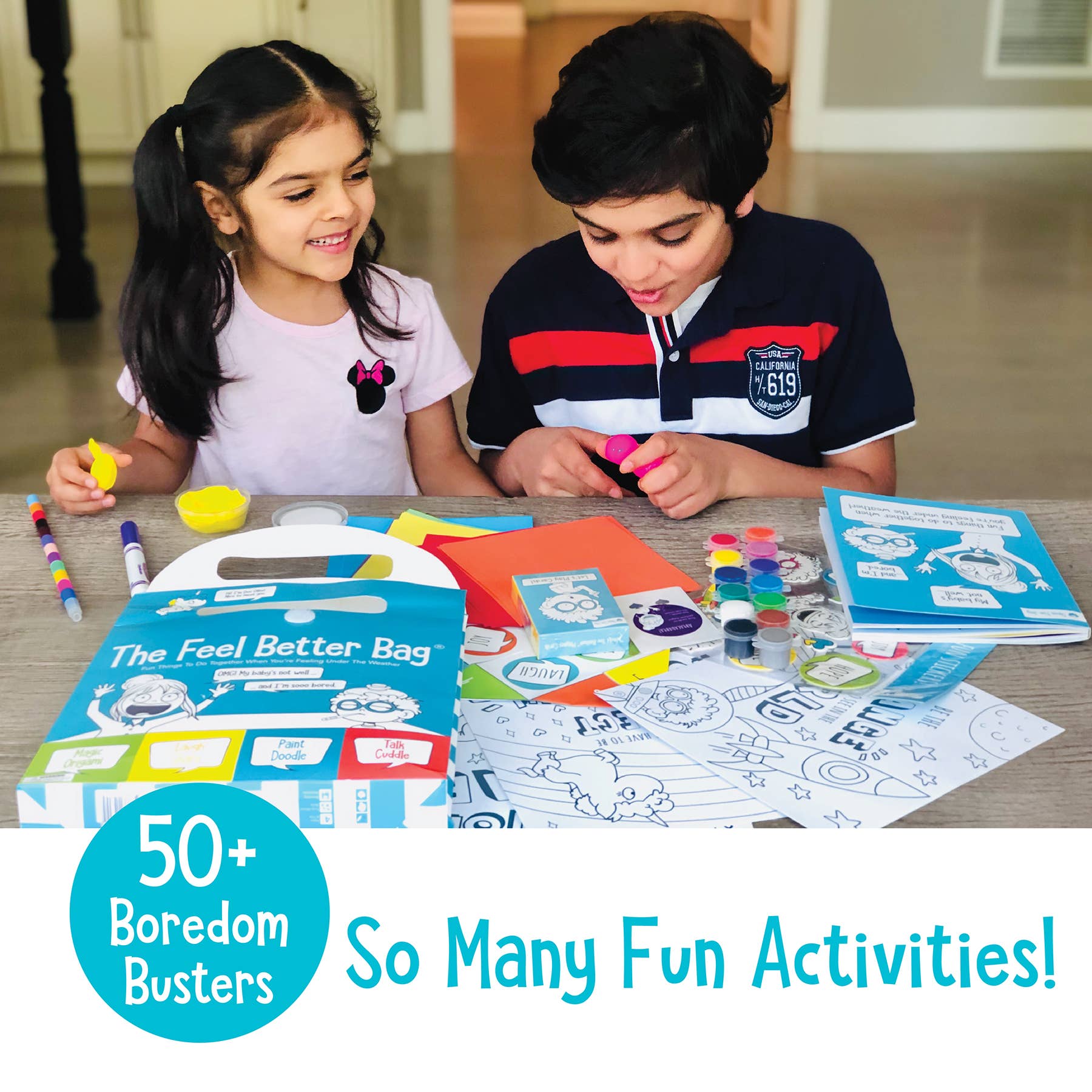 Open The Joy - Wholesale DIY Craft Kit - Kids - The Feel Better Bag: All-in-One Activity Kit1