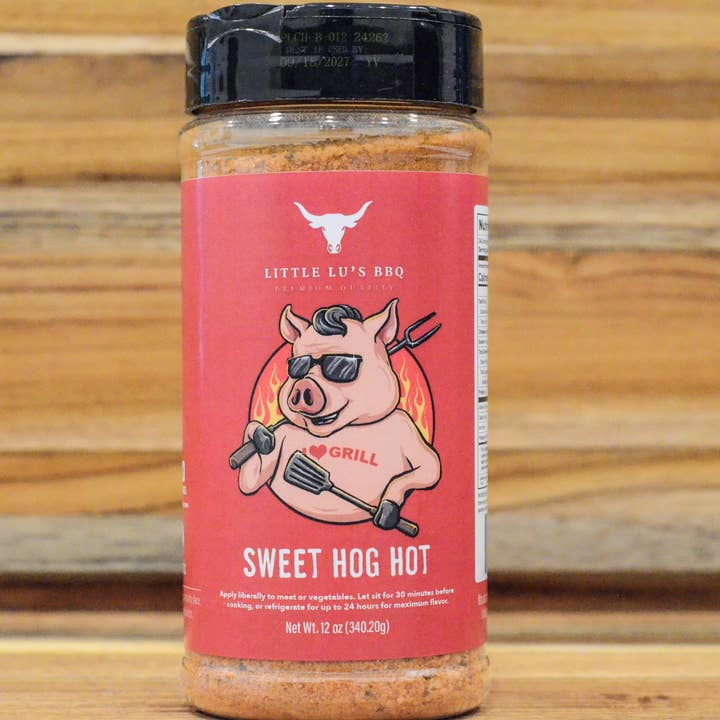 Sweet Hog Hot BBQ Rub for wholesale by Little Lu's BBQ