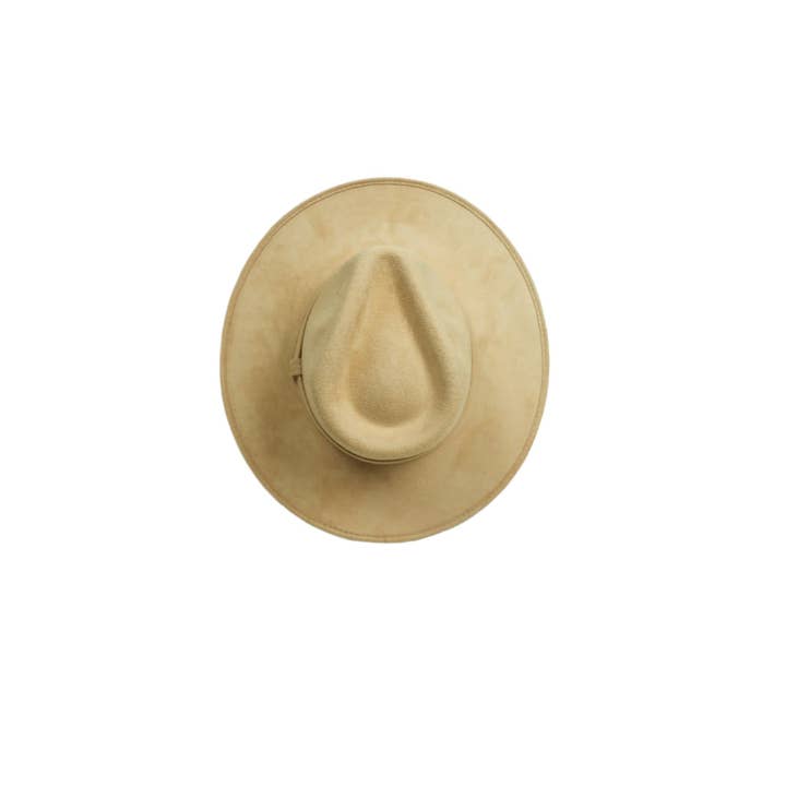 Wilder and Soul - Wholesale Fedora - Women's - Vegan Suede Rancher Hat - Nude