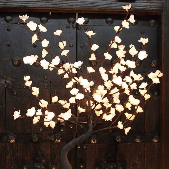 The Light Garden Collection - Wholesale Artificial Flowers - 128 Light White Bonsai Tree W LED's 32"