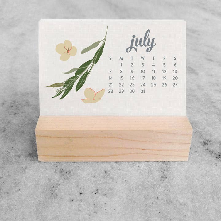 Favorite Story - Wholesale Calendar - 2026 Mini Desk Calendar, Wildflower8