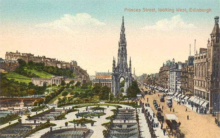 Found Image Press - Wholesale Stationery/Notecard Set - Greeting Card EN-360 Princes Street, Edinburgh, Scotland0