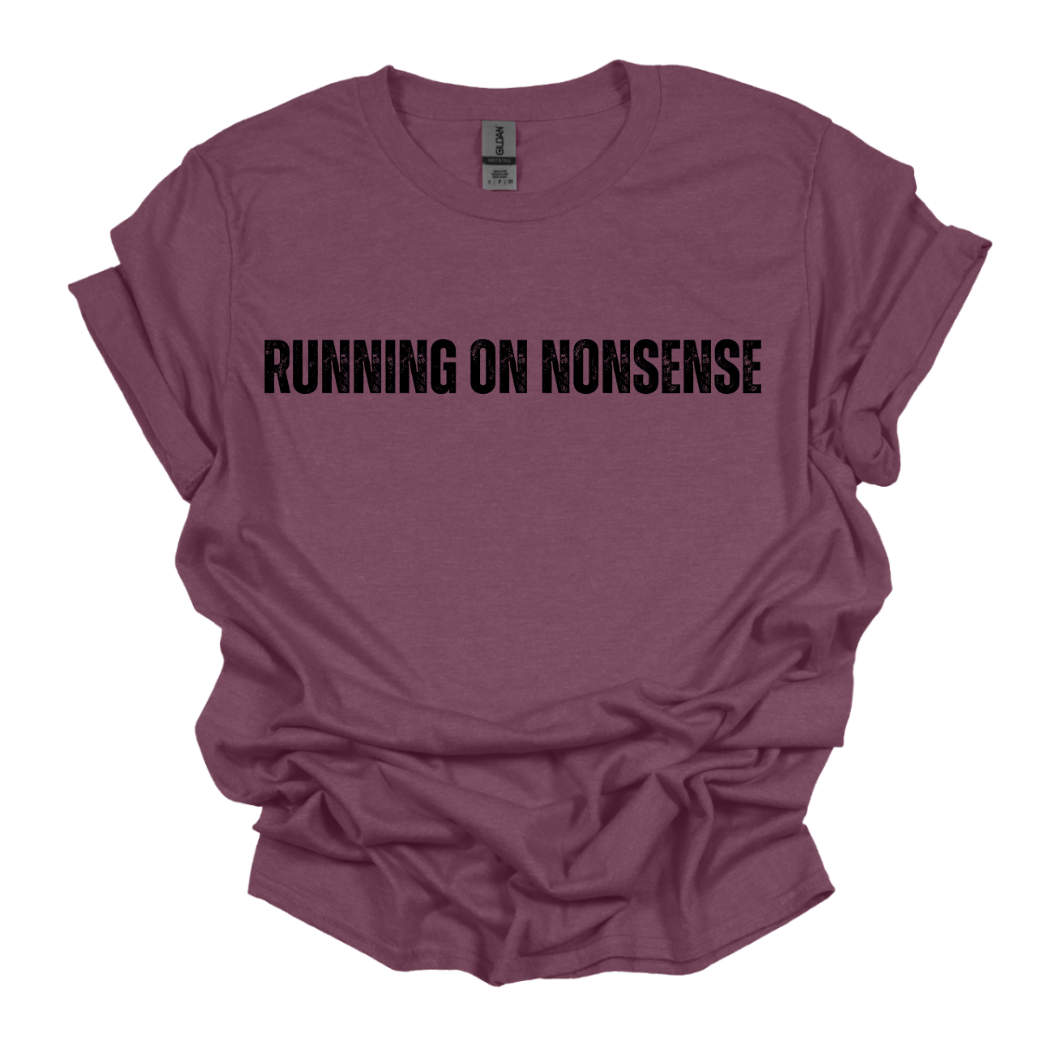 Simply Spoken Apparel - Venta al por mayor Camiseta serigrafiada - Mujer - Camiseta Divertida Corriendo en Tonterías0