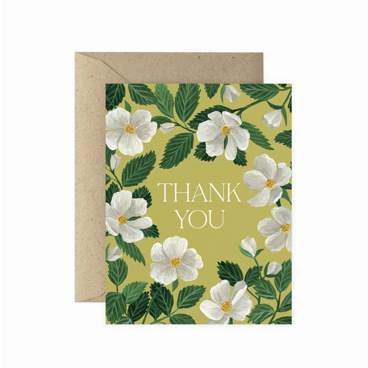 Paper Anchor Co. - Wholesale Thank You Card - Rosa Thank You Greeting Card