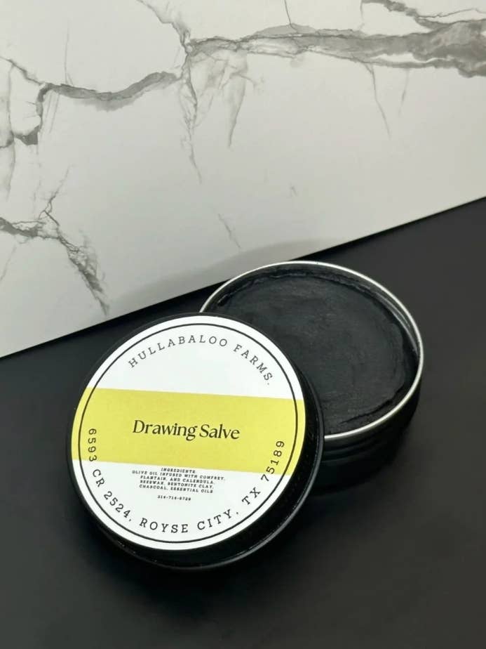 Drawing Salve for wholesale by Hullabaloo Farms