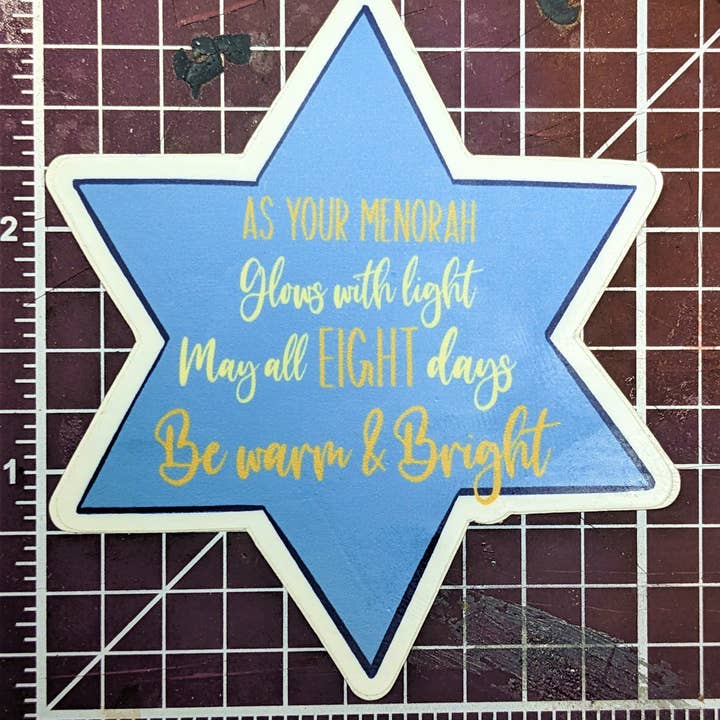 Autocolante Estrela de Hanukkah por atacado de Southpaw Draws