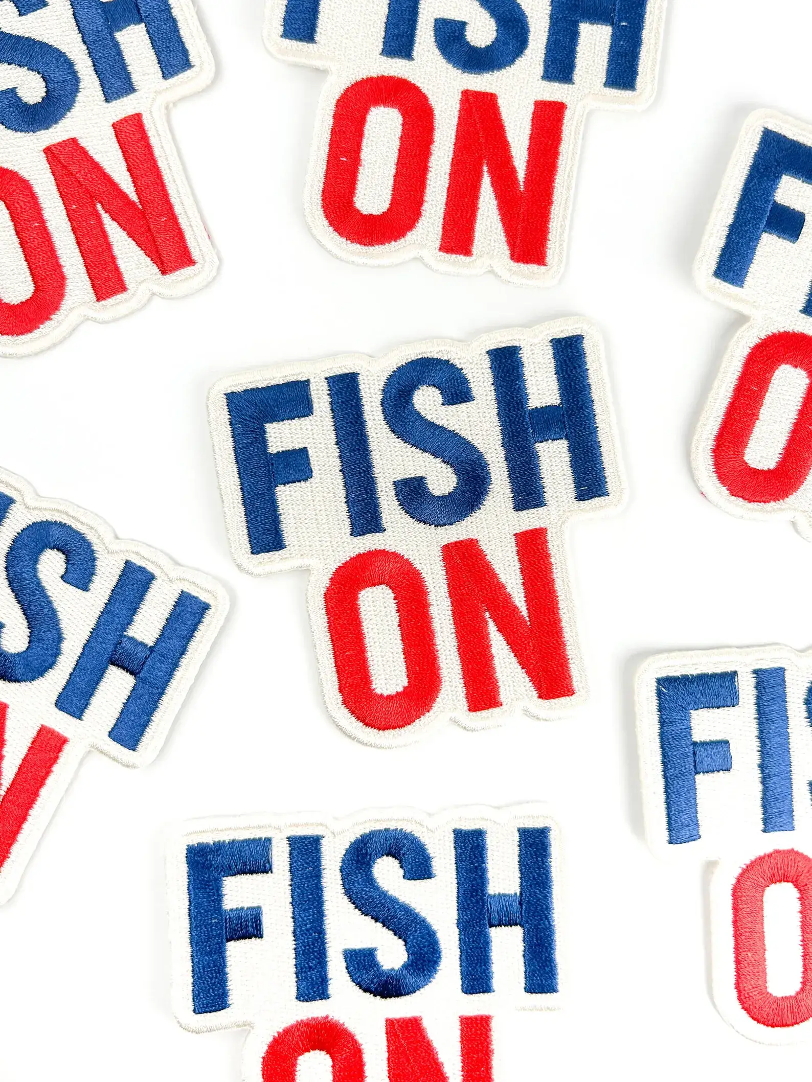 Field Trip Threads - Wholesale Patch - Fish On Patch – Patriotic Embroidered Iron On for Anglers 2
