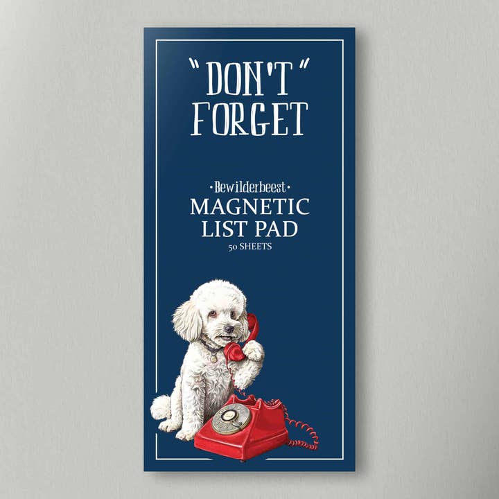 Don't Forget Magnetic List Pad for wholesale by Bewilderbeest