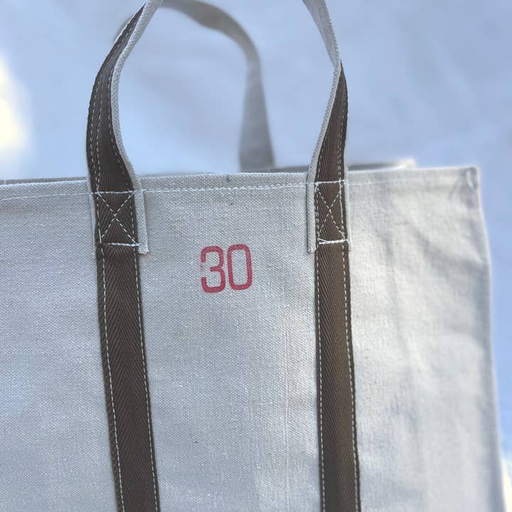 Parekh Bugbee - Wholesale Tote Bag - Women's - NEW Heavy Duty Natural Canvas Tote Bag Size 30 - GOLD2