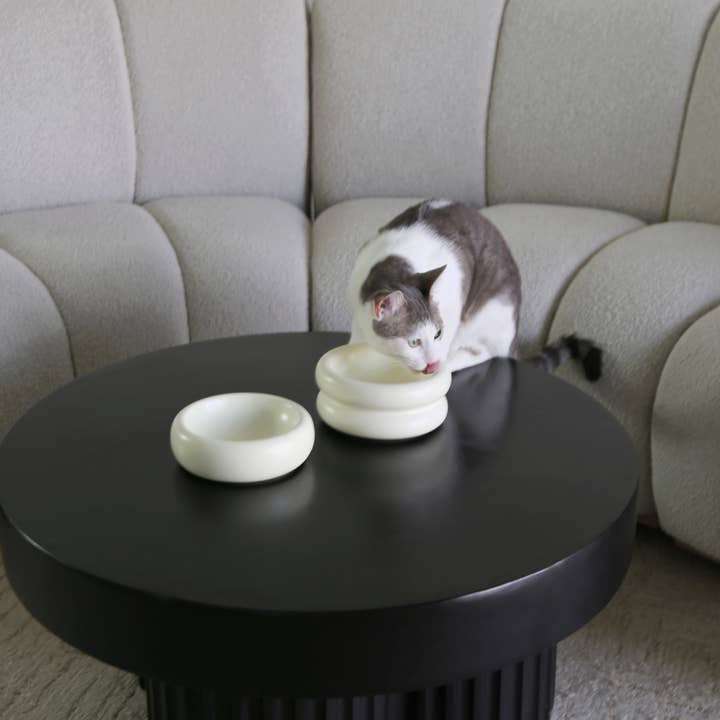 Catenary Home - Venta al por mayor Comedero - Gatos y perros - Cuenco Halo para mascotas de cerámica elegante2