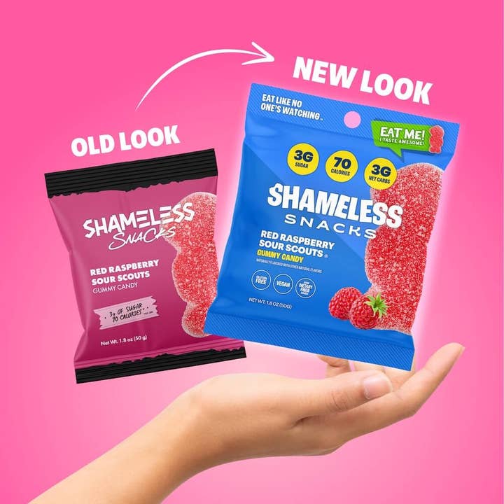 Shameless Snacks - Wholesale Gummy - Raspberry Sour Scouts7