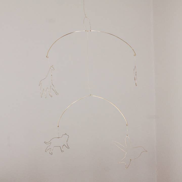 Mini Wire Animal Mobile (4 dieren) voor wholesale door SolidWerks