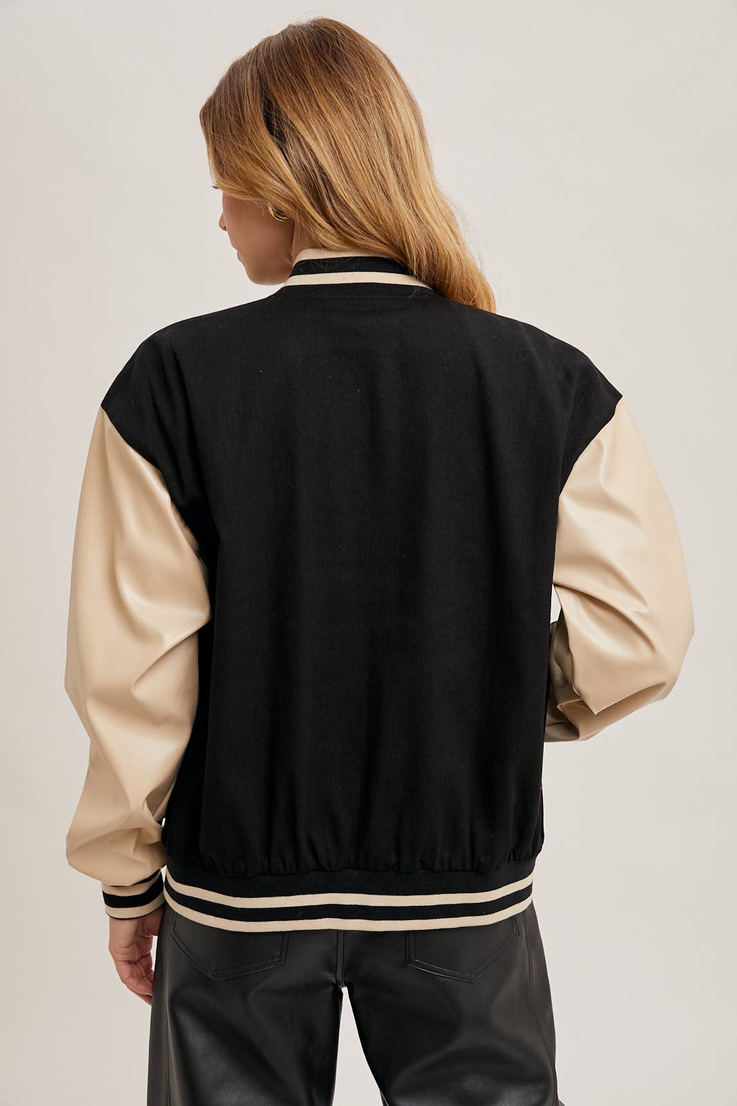 Bluivy - Wholesale Varsity/Baseball Jacket - Women's - COLOR BLOCK VARSITY JACKET6