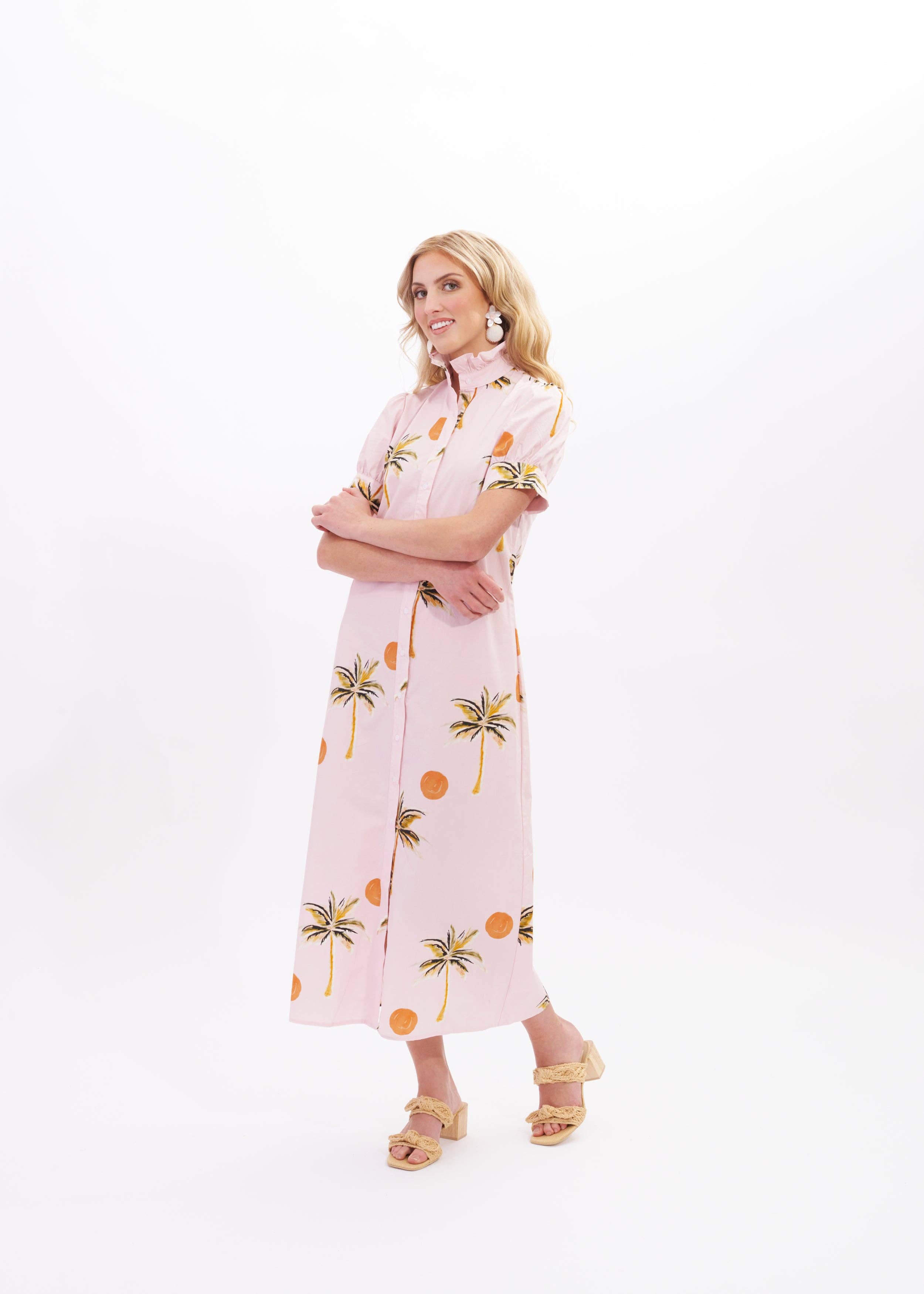 Kathleen Maeve – Vestido - Mulher por atacado – Vestido Palma | Sun Coco Rosa3