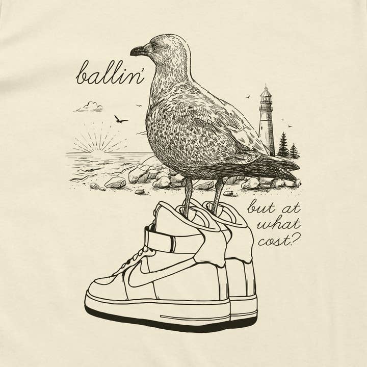 Let's Get This Thread - Wholesale Screen Printed T-Shirt - Unisex - Ballin' but at what cost?