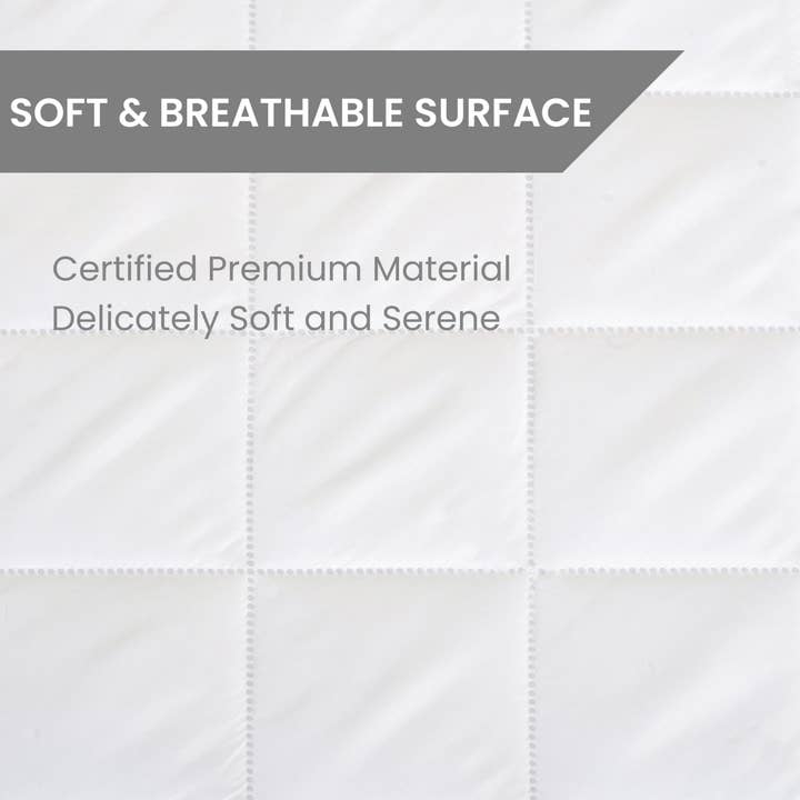 Hvid 100% vandtæt madrasbeskytter - passer op til 18" lomme for engroshandel på Faire9