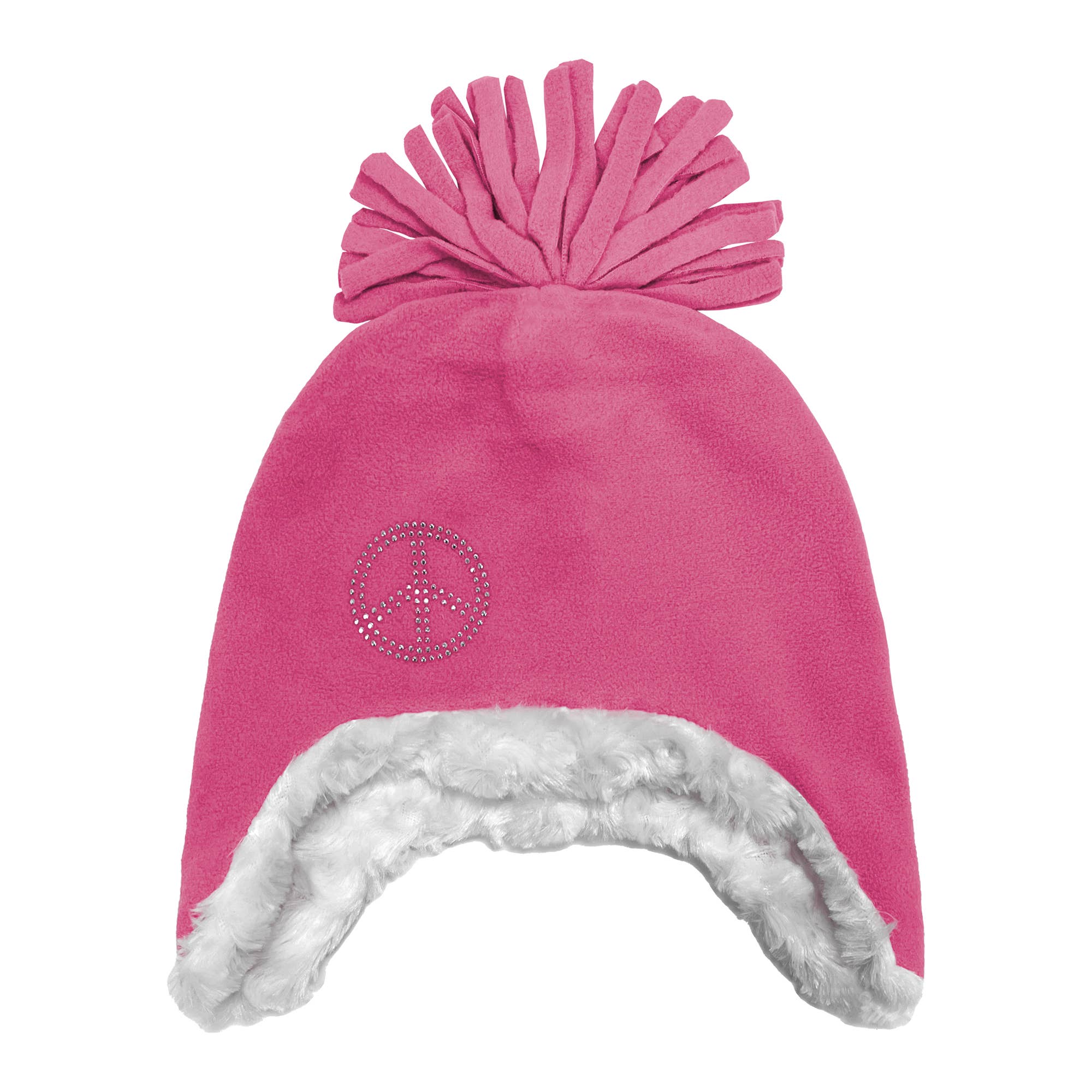 Grand Sierra - Vente Bonnet – enfant - Casque en micropolaire Bling Peace pour fille taille 7-16 - 004831