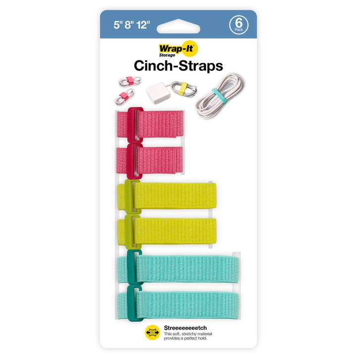 Cinch-Straps - Assorted Sizes (6-Pack) for wholesale by Wrap-It Storage
