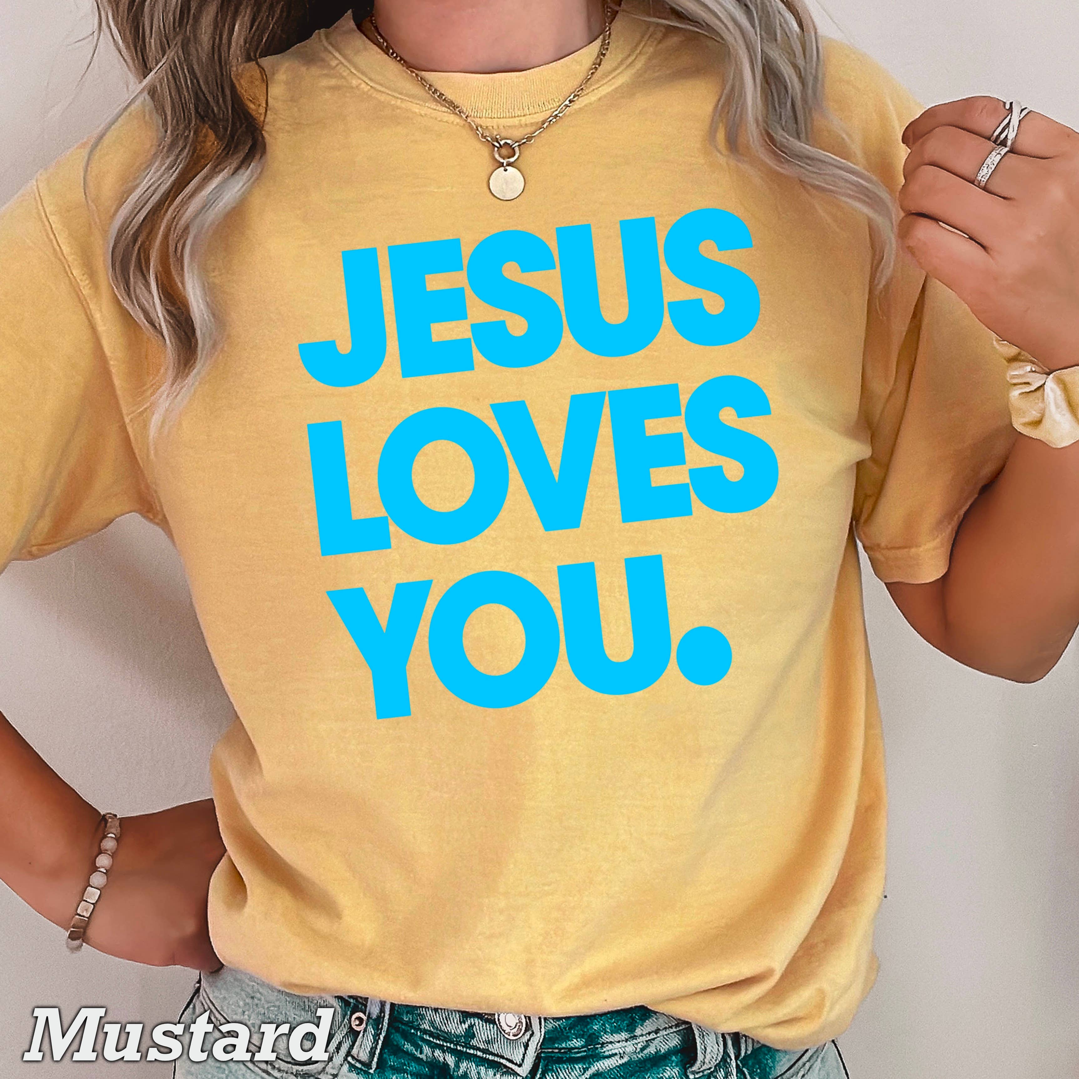 Shoppe SHC - Wholesale Screen Printed T-Shirt - Women's - Jesus Loves You Christian T-Shirt | Comfort Colors14