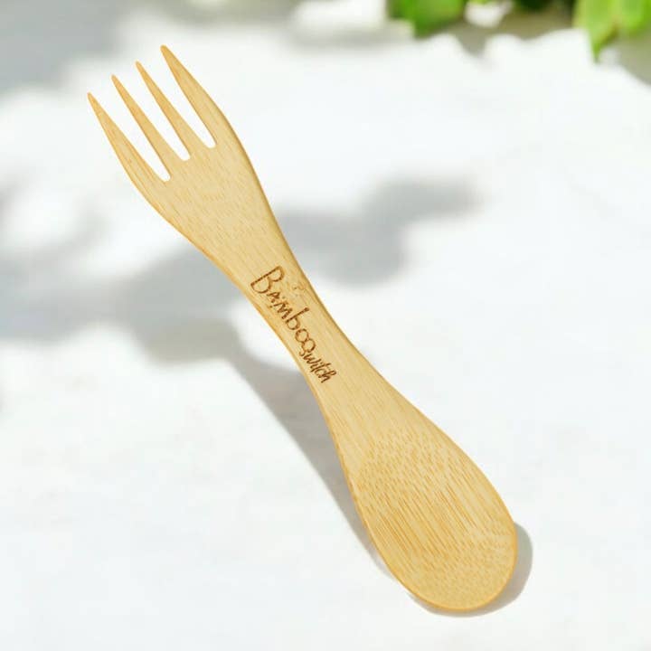 Bamboo Switch – wholesale Kitchen fork – Bamboo Spork Utensil | Camping Bestseller