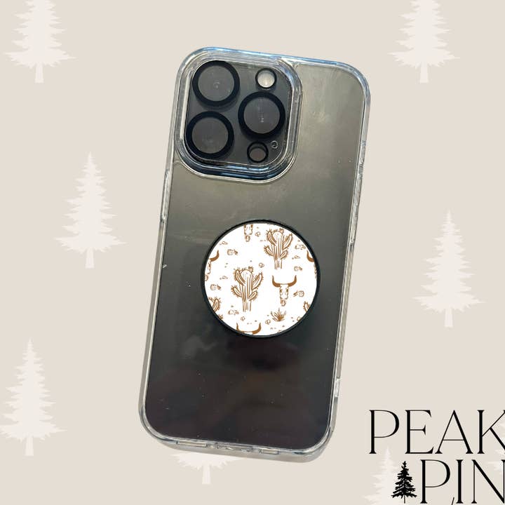 Kakteen & Stiere - Handyhalterung für den Großhandel von Peak To Pine Designs