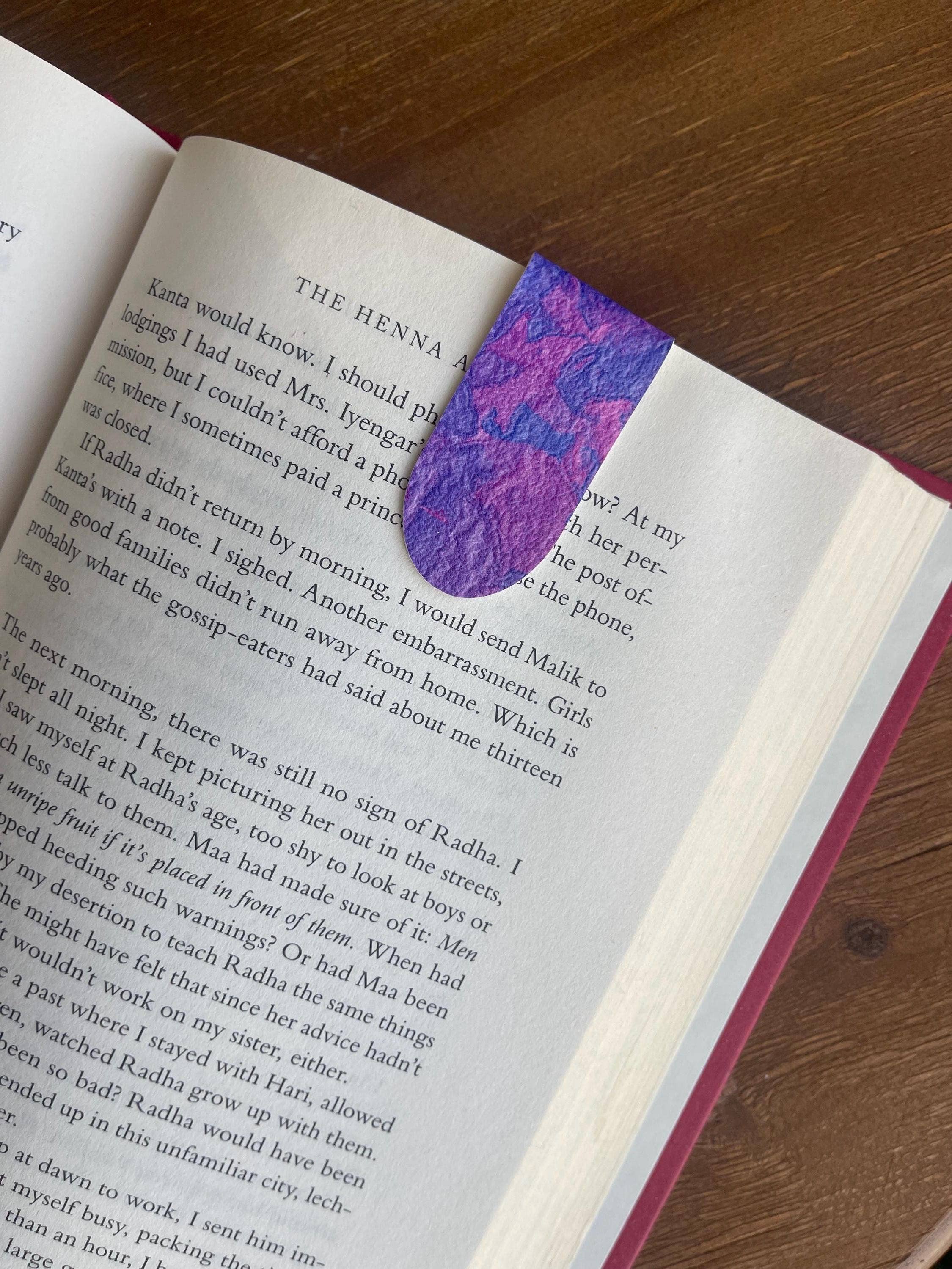 Willow & Sage - Wholesale Bookmark - Purple Magnetic Bookmark Pair 6