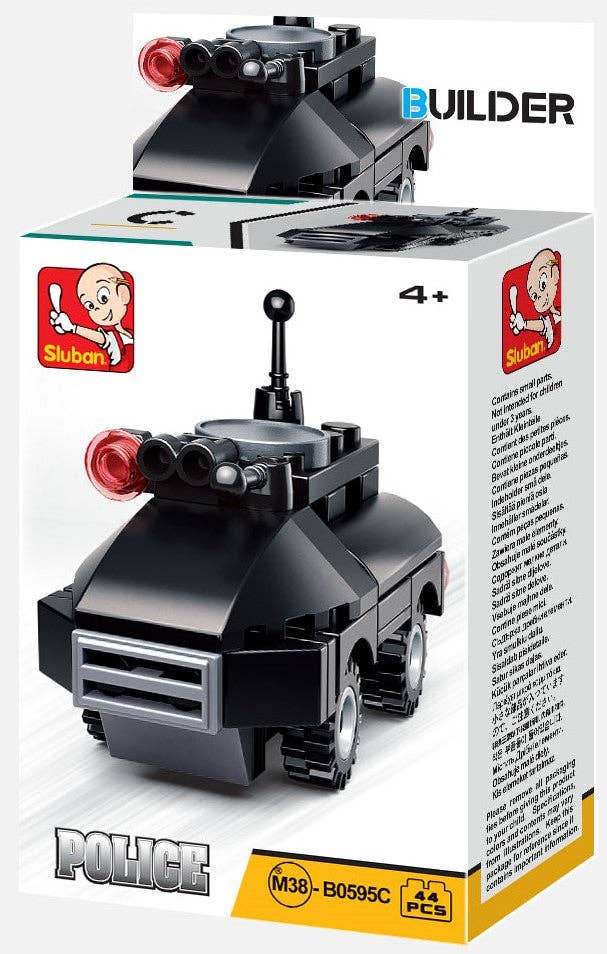 Texas Toy Distribution – Conjunto de construção - Crianças por atacado – Conjunto de Display de Brick Police Building Building, x2 cada kit A-D5