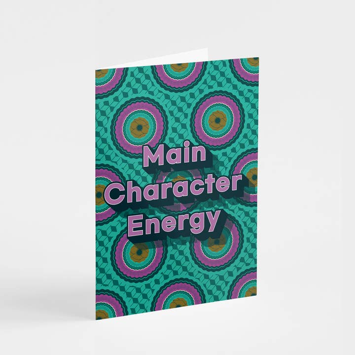 Main Character Energy - Greeting Card for wholesale by Shaven Raven Designs