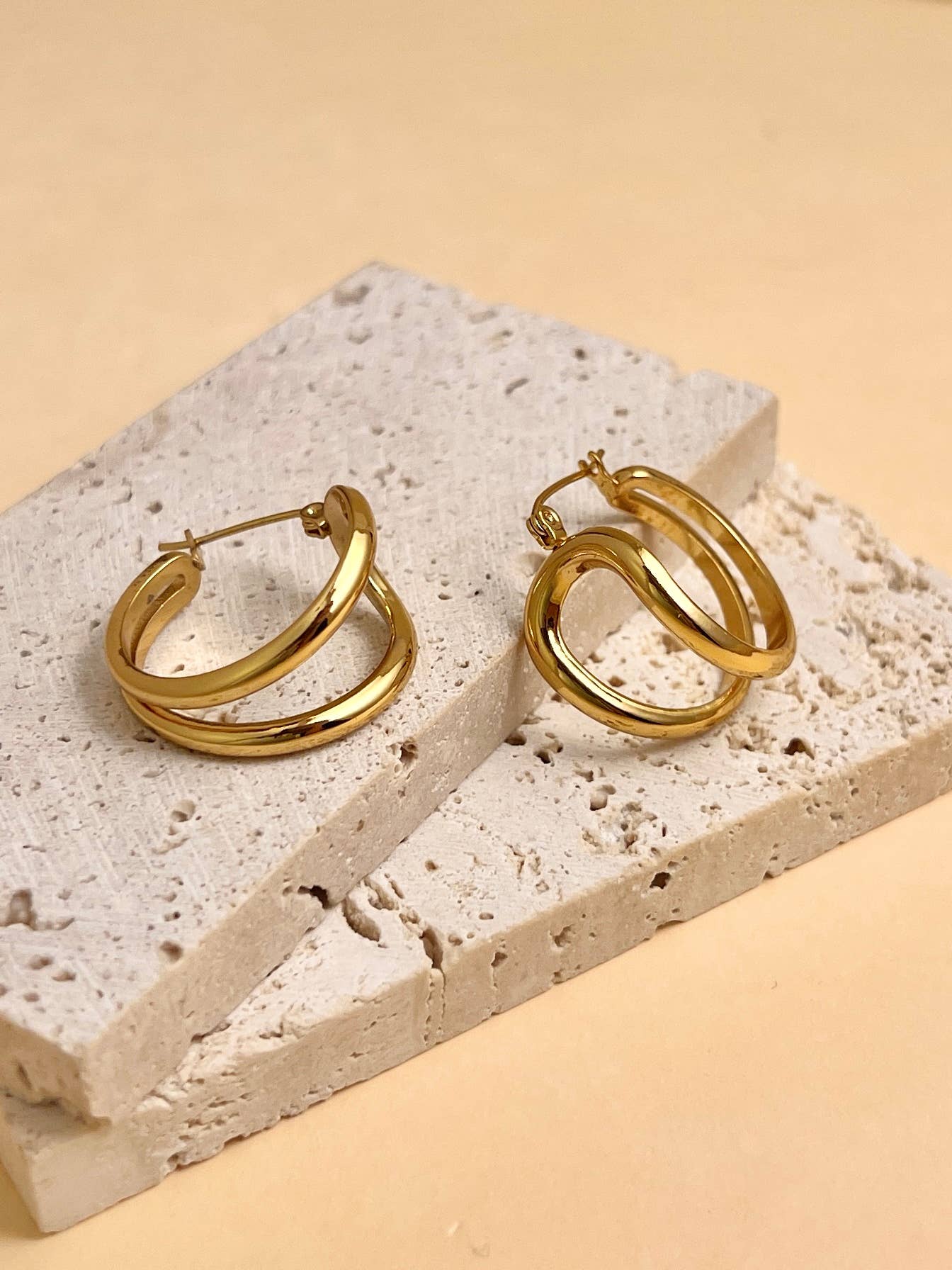 COSMOS – wholesale Hoop-örhängen – Hoop-örhängen i rostfritt stål2