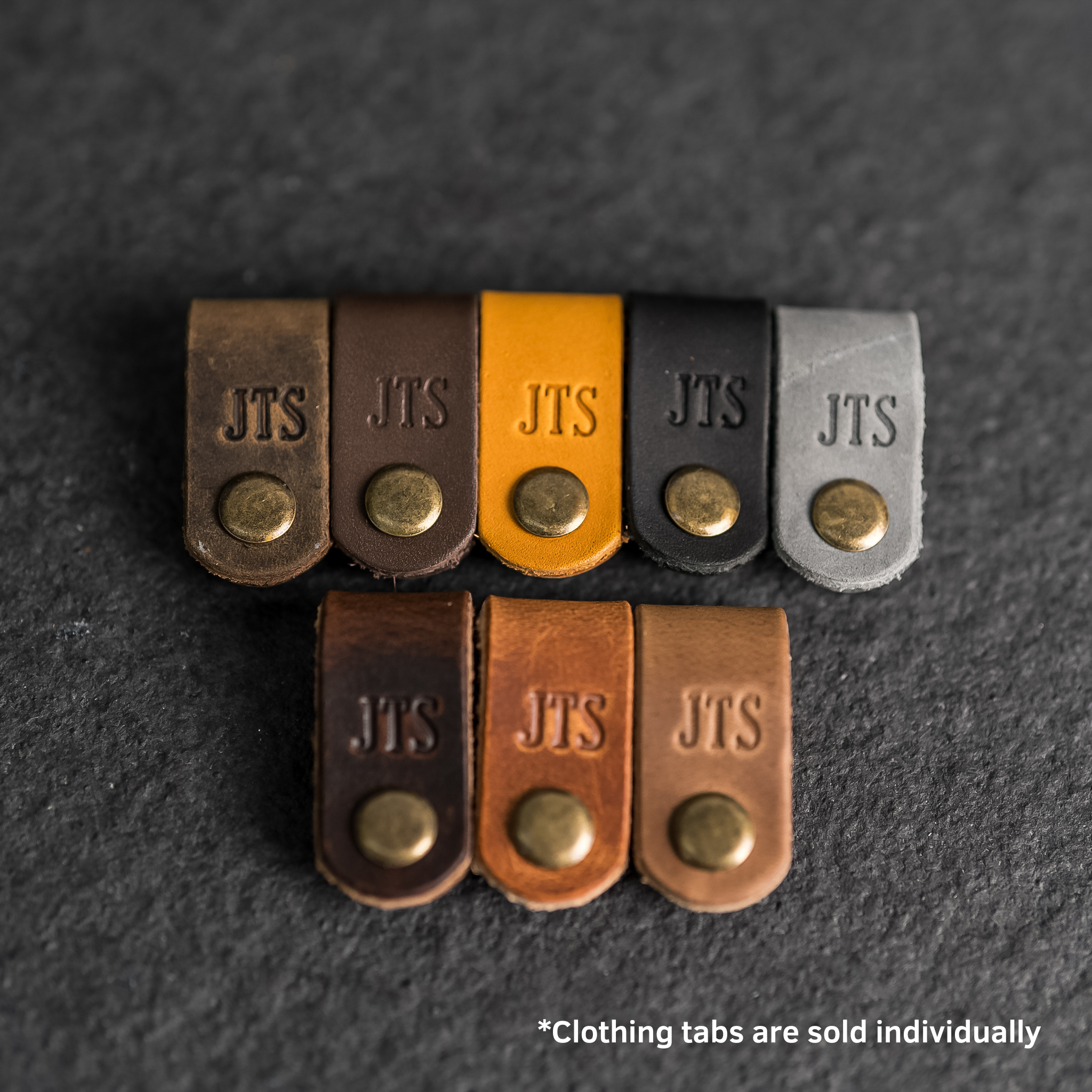 Ox & Pine - Vente Étiquette pour bagage - Onglets de vêtements en cuir personnalisés27