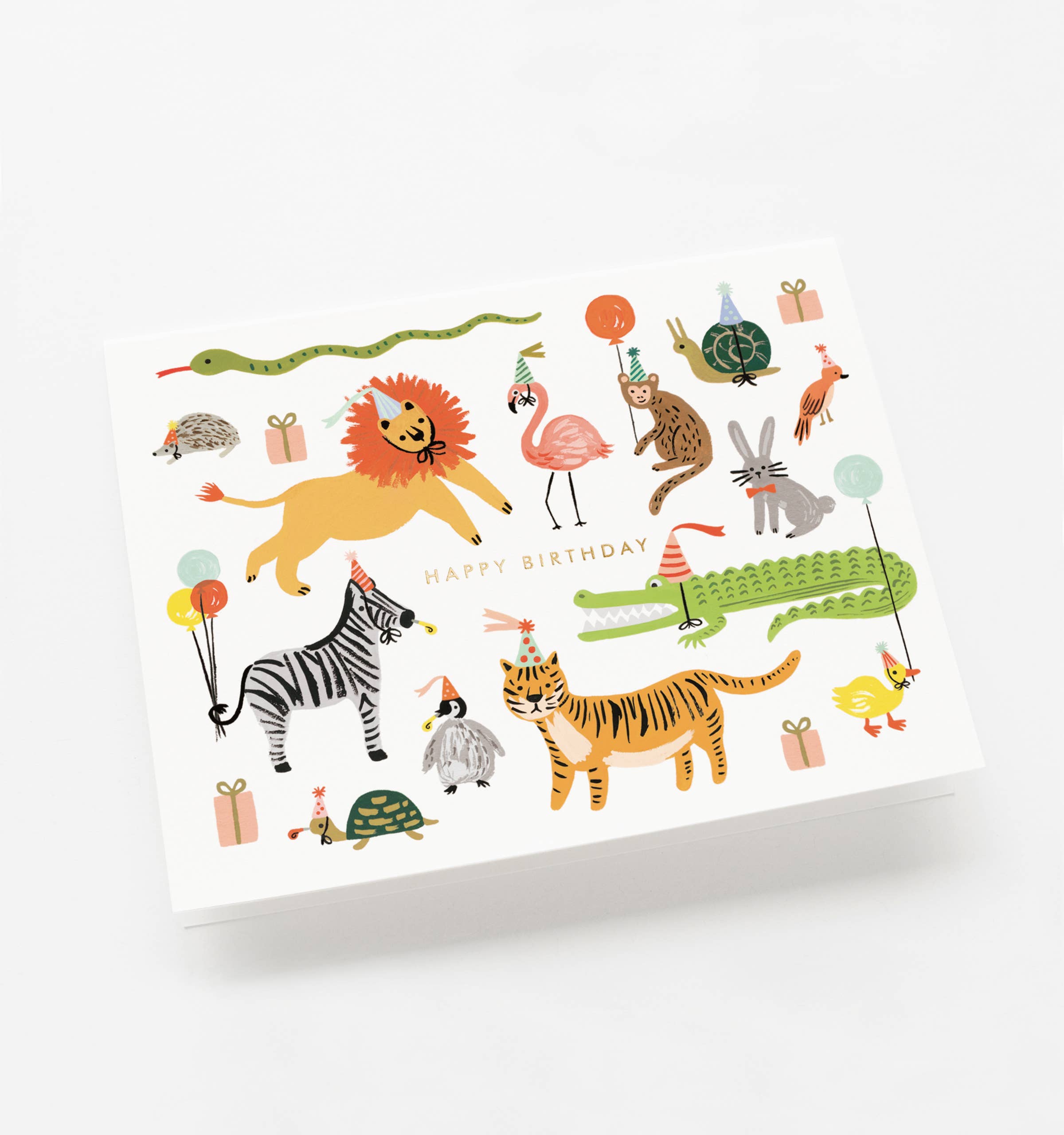 Rifle Paper Co. - Wholesale Birthday Card - Party Animals Card1