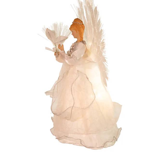 TOPPER ARBRE ANGE MULTI FIBRE OPTIQUE DE 14 PO pour la vente par Kurt S. Adler, Inc.