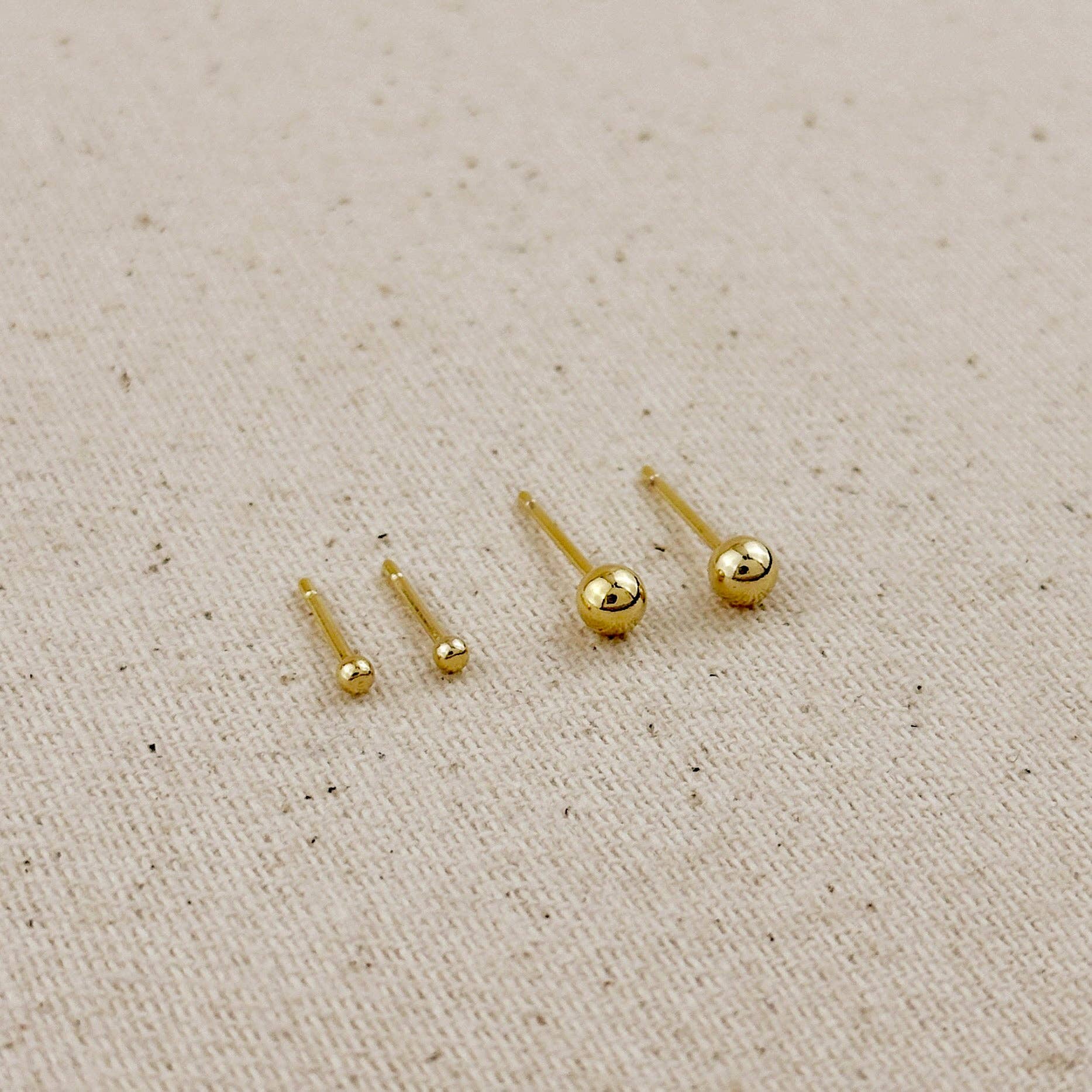 GoldFi - Wholesale Stud/Post Earrings - 18k Gold Filled Ball Stud6