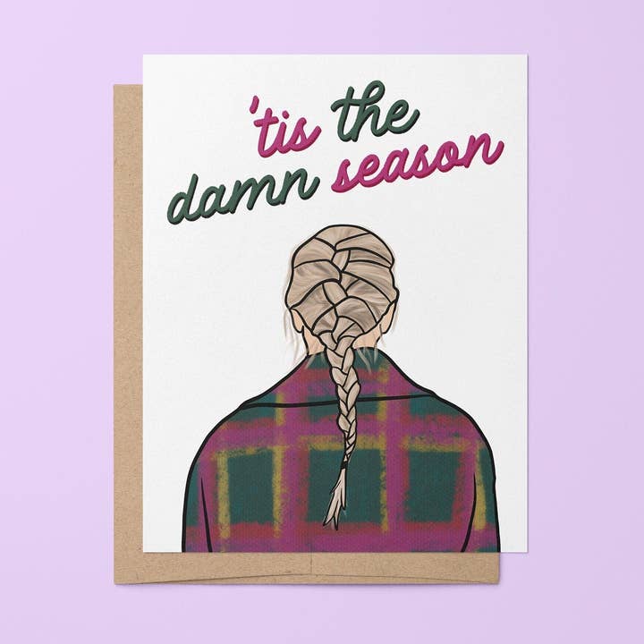 MangoIllustrated - Wholesale Christmas Card - Tis the Damn Season greeting card0