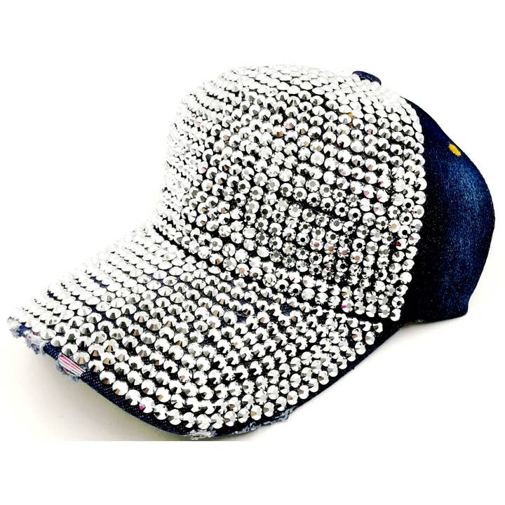 Diacly - Wholesale Baseball cap – Women's - Front Embellished Bling Rhinestone Baseball Cap2