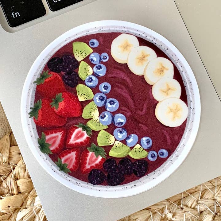 Elyse Breanne Design - Wholesale Sticker - Acai Bowl Sticker 2.75x2.75in0