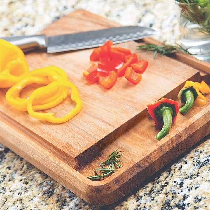 Fox Run Brands – Engroshandel Skærebræt – Ironwood Big Catch skærebræt, akacie, 10,5 „x 15" x 1,25"3