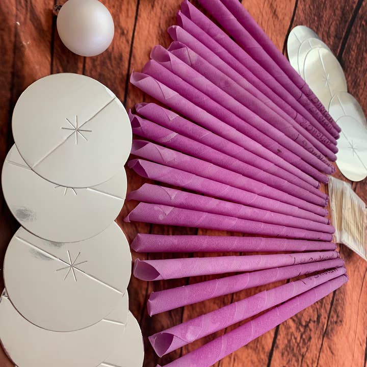 20 Pcs Ear Wax Removal Candles Purple Lavender Set Handmade  for wholesale by Stilnati