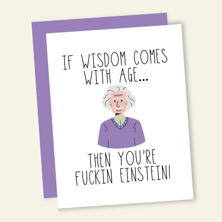 That’s So Andrew - Wholesale Birthday Card - You're Fucking Einstein Birthday Greeting Card