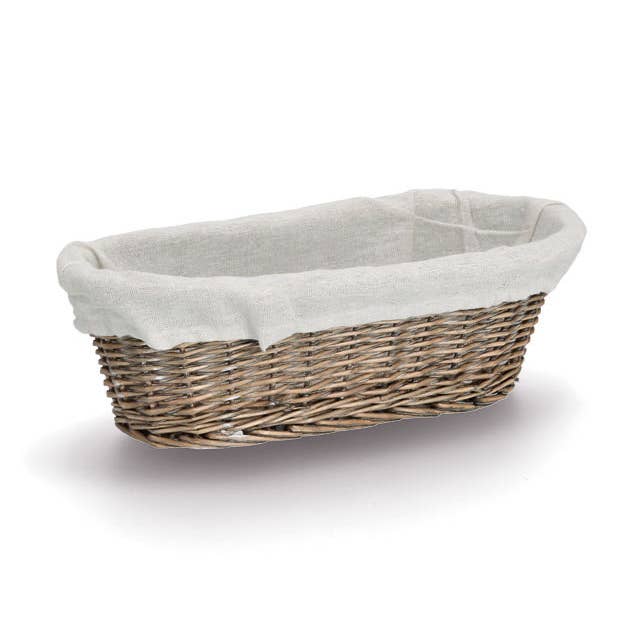 Cestino per il pane con sacchetto, vimini/tela per la vendita all'ingrosso da parte di Zeller Present