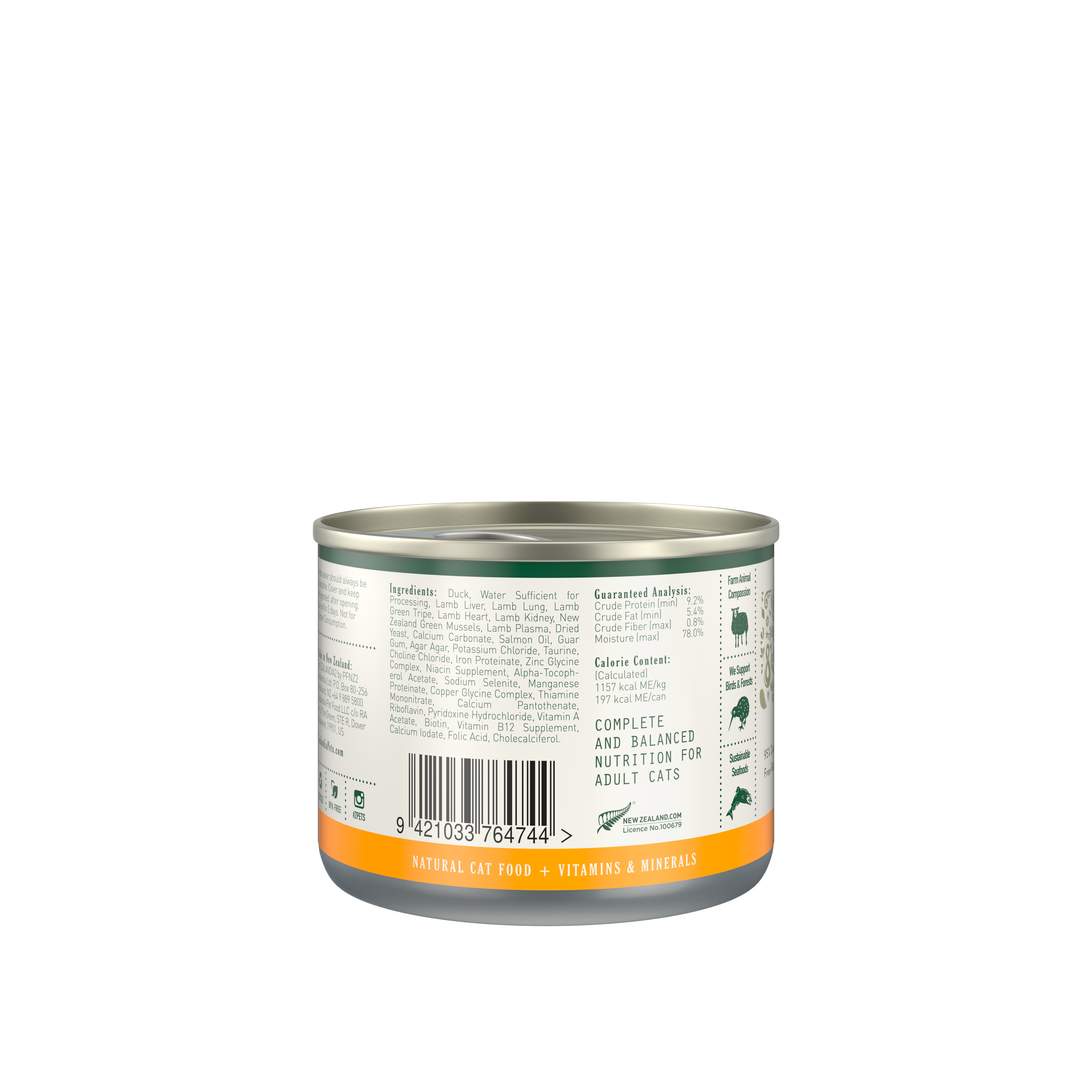 Zealandia - Wholesale Pet Food - Cat - Zealandia Duck Pâté Wet Cat Food 5