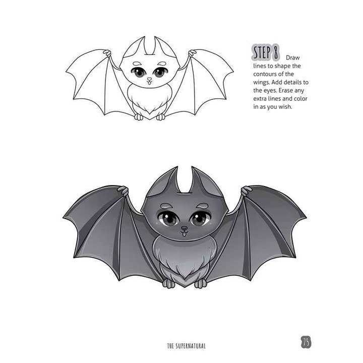 Simon & Schuster - Wholesale Coloring & Activity Book - Adult - Drawing Spooky Chibi by6