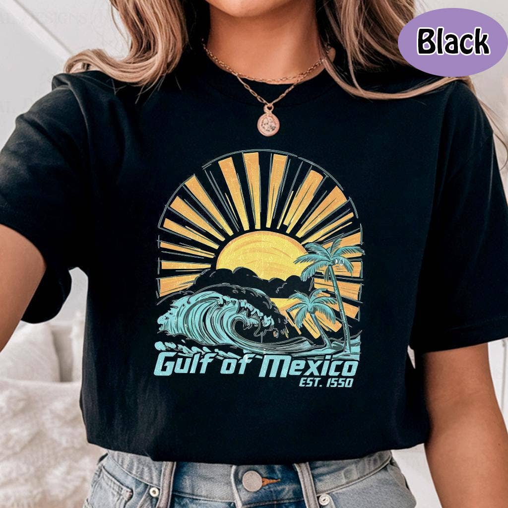 NVC Ecommerce LLC - Wholesale T-Shirt (Graphic) - Women's - Vintage Gulf of Mexico Since 1550 Shirt, Gulf Coast Sweater2