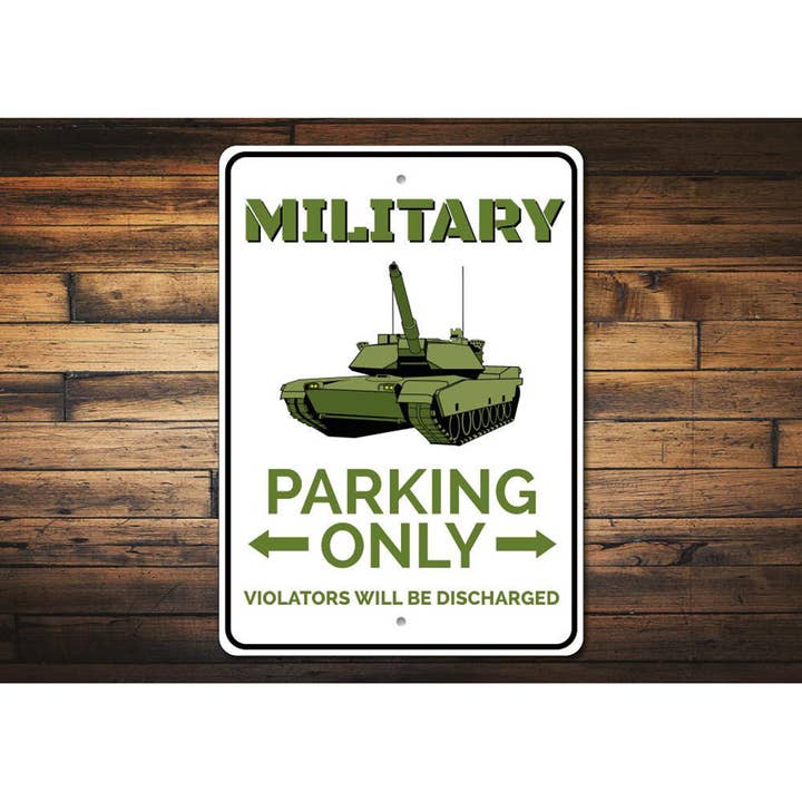 Lizton Sign Shop, Inc - Wholesale Sign - Military Parking Sign1